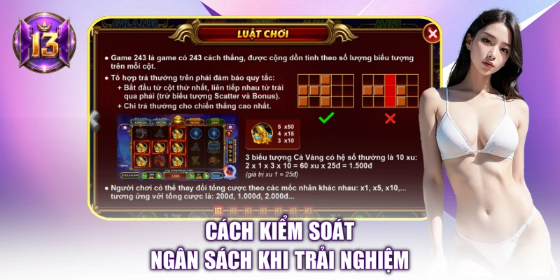 Cách kiểm soát ngân sách khi trải nghiệm 